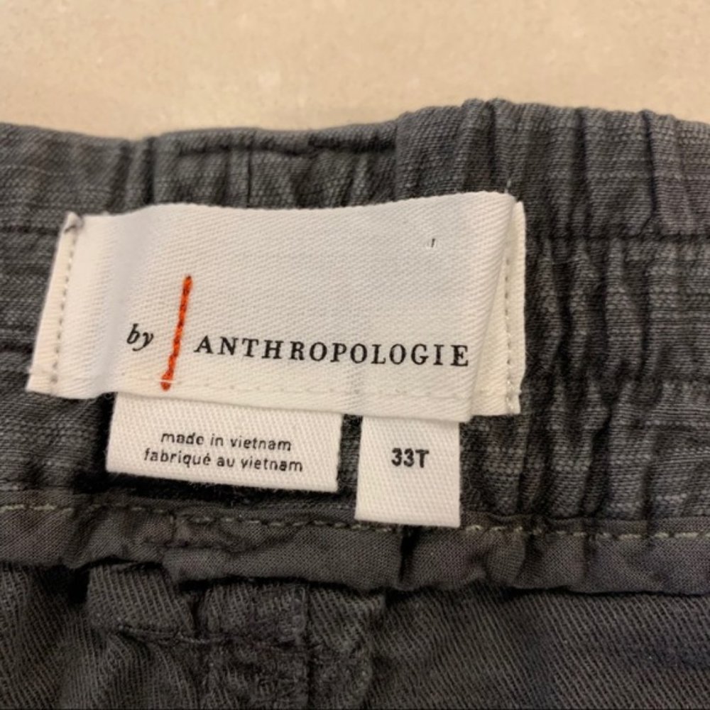 Anthropologie Angela Cropped Cargo Pants Carbon - Picture 4 of 5